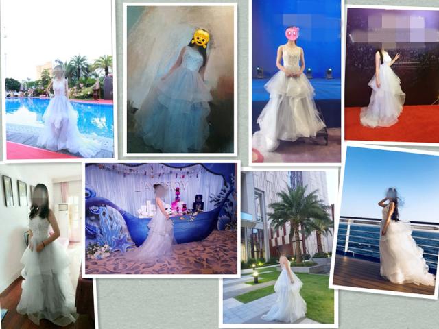 最新作 ロングドレス パーティドレス ワンピース チュールスカート ノースリーブ グレー  結婚式 二次会 発表会 演奏会 撮影 D108 最新作 ロングドレス パーティドレス ワンピース チュールスカート