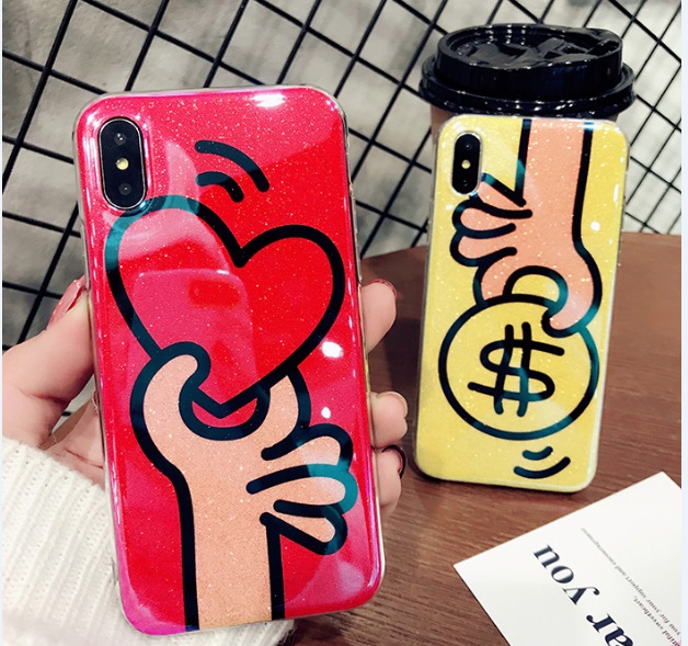 Iphone8iphone8plus Iphone7 Iphone7plus Iphone6s Iphoneplusケースカップル柄リングストラップ アイフォンケースh002の通販はau Pay マーケット Global Shop