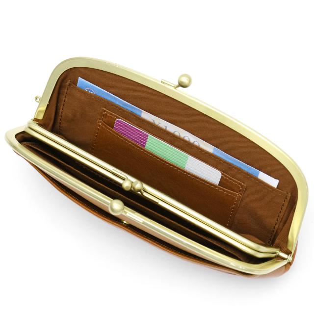 商品レビューで＋5％】フォルナ Folna がま口財布 長財布 がま口長財布