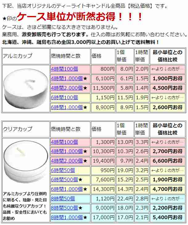 即出荷】 ティーライトキャンドル アルミカップ 燃焼 約6時間 100個 ろうそく ロウソク おしゃれ