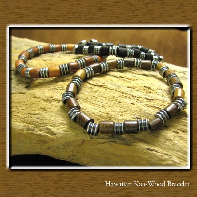 ハワイ産コアウッド アカシアコア アンティーク仕上げ三ッ山ビーズ ゴム ウッド ブレスレット メンズ レディース B 501 の通販はau Pay マーケット アクセサリー Vaseera ヴァシーラ