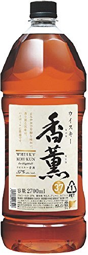 一部地域送料無料  東北 信越 中国四国   国産ウィスキー 合同酒精37度香薫2.7L×6本=1ケース