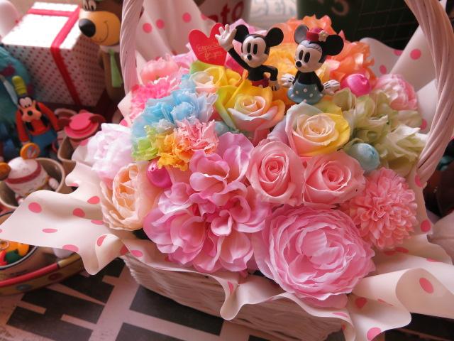 母の日】 ディズニー 花 フラワーギフト レインボーカーネーション