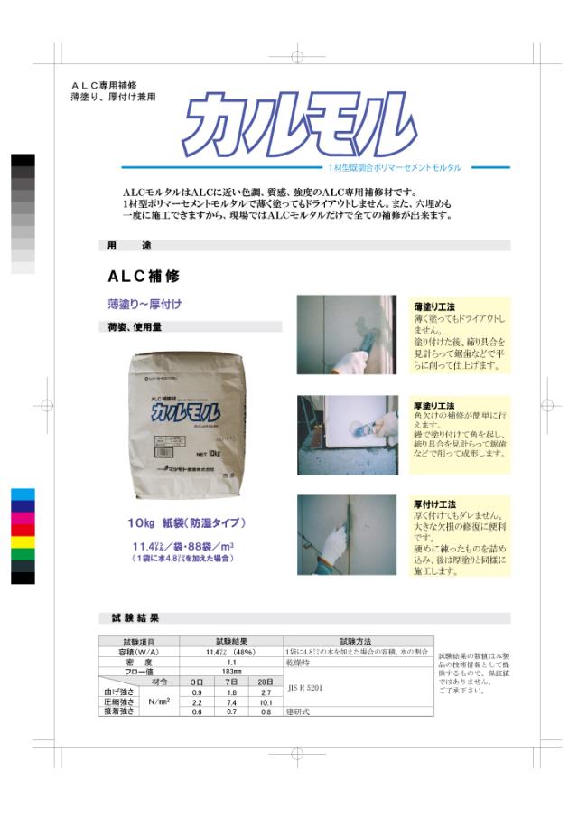 Alc補修材 カルモル １０kgの通販はau Pay マーケット Exterior Material