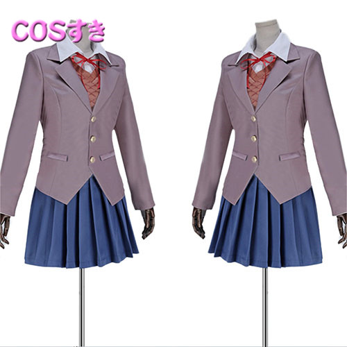 Doki Doki Literature Club! Sayori 制服 風 コスプレ衣装 コスチューム　cosplay_2