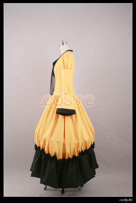 送料無料 VOCALOID ボーカロイド 初音ミク シリーズ 悪ノ娘 王女 コスプレ衣装 コスプレ衣装 COS 高品質 新品 Cosplay アニメ コスチュ_2