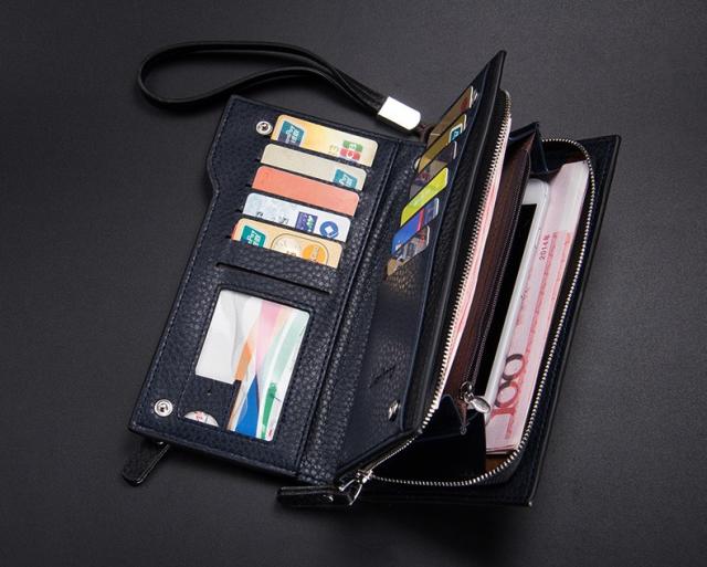 財布 長財布 メンズ 二つ折り ハンドバッグ 小銭入れ お札入れ レザー 革 革長財布 サイフ Pu カード 収納 携帯 スマート 大容量 送料無の通販はau Pay マーケット ｒａｉｎｂｏｗｇｉｒｌ