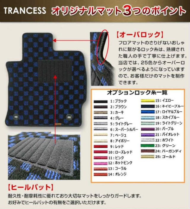 【最安値に挑戦】【フロアマット】ムーヴ専用フロアマット/ダイハツ/純正タイプ/L175S/L185S/キューブチェッカー_6