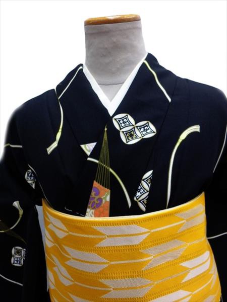 通販でクリスマス 二部式着物 RYOKO KIKUCHI 洗える着物 小紋 袷 フリーサイズ グレー系 笹 RKNb4921 sleepyhollowevents.com