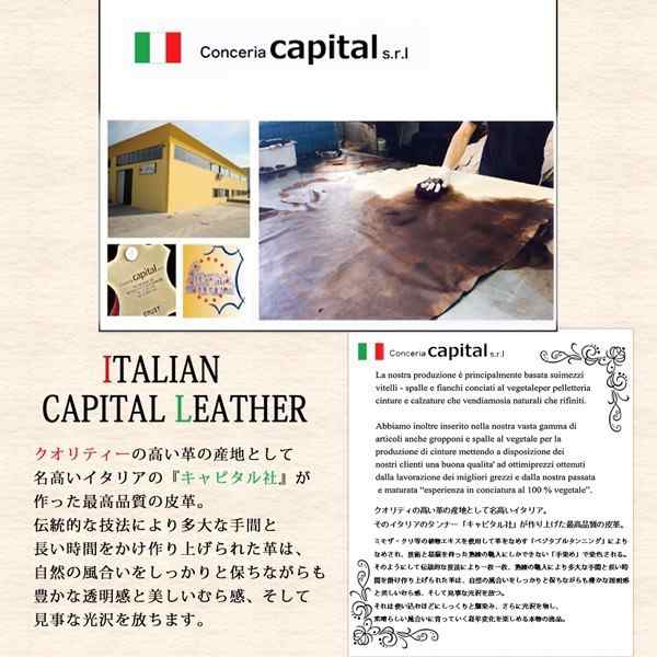 長財布 本革 メンズ イタリアンレザー カードスロット付き ラウンド