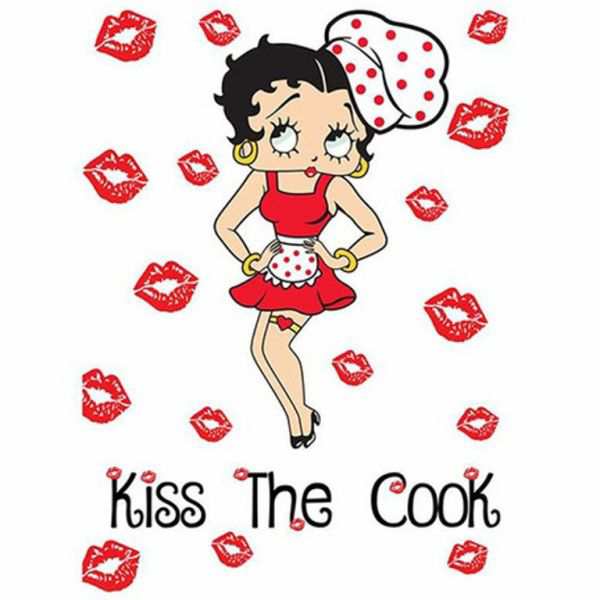 ベティーちゃん Betty Boop エプロン Kiss The Cook ベティ ベティブープ ベティちゃん ベティーちゃん アメリカ雑貨 アメ雑 アメリの通販はau Pay マーケット ちゃんぷ