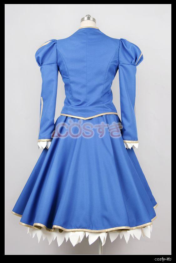 送料無料 Fate/stay night フェイト/ステイナイト Fate/Zero フェイト/ゼロ セイバー アーサー ペンドラゴン王 コスプレ衣装  コスプレ衣_3