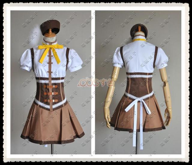 魔法少女 まどか☆マギカ 巴 マミ（ともえ まみ） コスプレ衣装 ウィッグ コスチューム コミケイベント 変装 魔法少女 まどか☆マギカ 巴 マミ ともえ まみ 風 コスプレ衣装