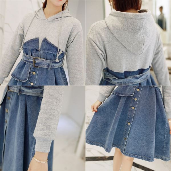 オールインワン ドッギング ワンピース セットアップ パーカー デニムスカートの通販はau Pay マーケット Amaryl