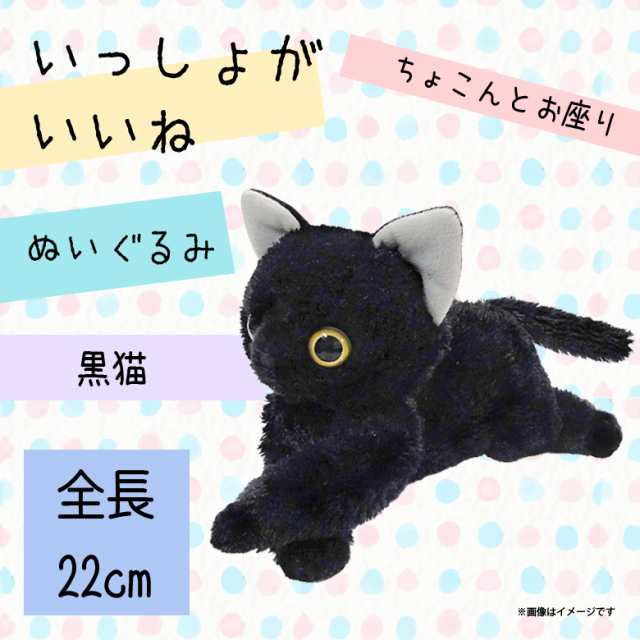 いっしょがいいね ぬいぐるみ ビーンズ 黒猫 【4404】 絵本作家 渡辺 