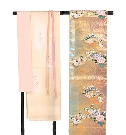 往復送料無料 全部揃って安心 大学 高校 小学生  3泊4日 卒業式 入学式 訪問着 レンタル  A 訪問着 No.011-1059-S