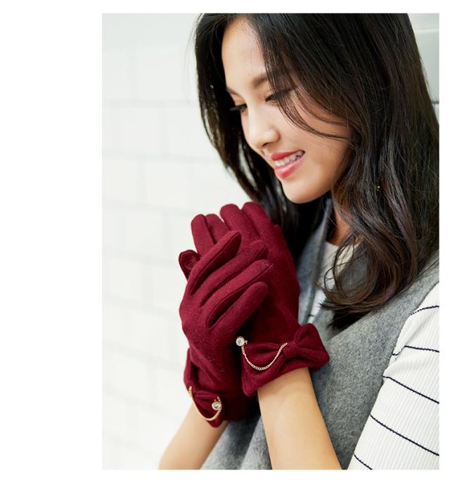 女性用 スマホ 手袋 レディース 暖かい スマホ対応 防寒 おしゃれ 5本指 柔らかい てぶくろ ふわふわ リボン 冬ウールmiss602の通販はau Pay マーケット Doors Shop