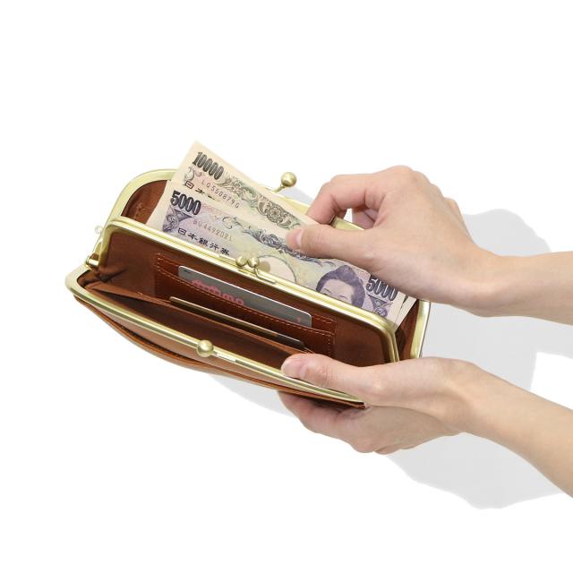 【商品レビューで＋5％】フォルナ Folna がま口財布 長財布 がま口長財布 レディース 革 2993603_3