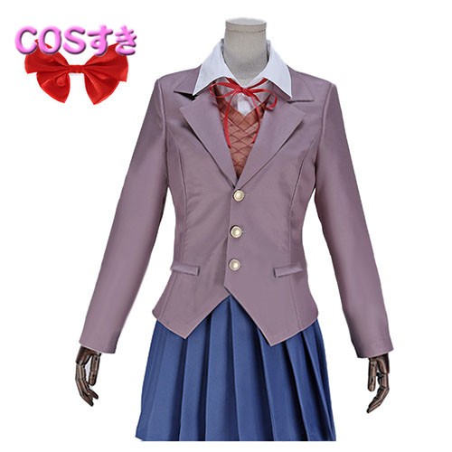 Doki Doki Literature Club! Sayori 制服 風 コスプレ衣装 コスチューム　cosplay