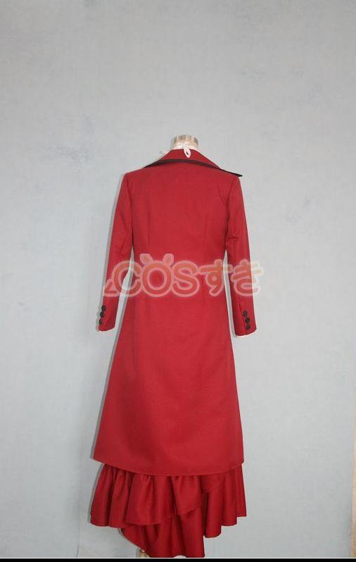 送料無料 黒執事 アンジェリーナ ダレス Angelina Dulles マダム レッド コスプレ衣装  コスプレ衣装 COS  高品質 新品 Cosplay アニメ_3