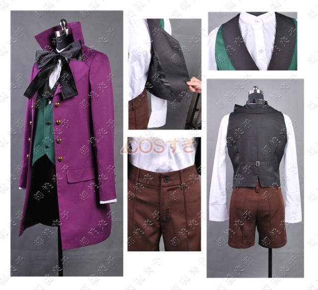 送料無料 黒執事２ アロイス トランシー COS コスプレ衣装 COS  高品質 新品 Cosplay アニメ コスチューム_1