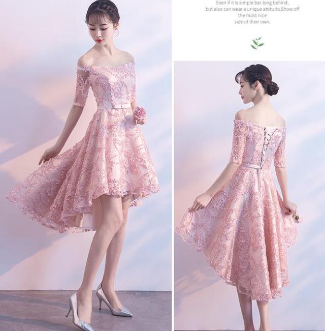 ドレス パーティードレス 結婚式 ワンピース Aライン ベアトップ ロング 安い 花嫁 ウェディングミニドレス 前に短くトレーンドレス の通販はau Wowma 竹田商店