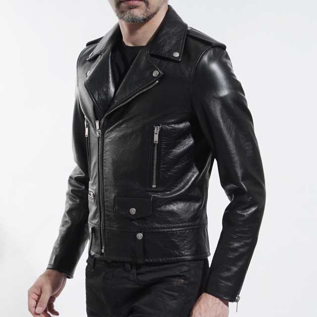 あす着 サンローランパリ Saint Laurent Paris ライダースジャケット レザーブルゾン メンズ Classic Motorcycle Jacketの通販はau Pay マーケット モダンブルー Au Pay マーケット店