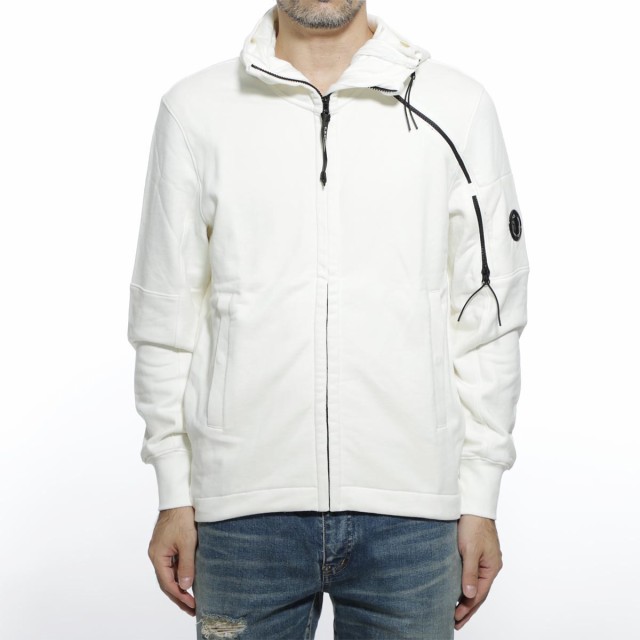 cp company open hooded sweatshirt