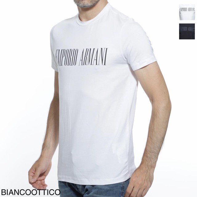 あす着 エンポリオアルマーニ Emporio Armani ラウンドネック Tシャツ メンズ T Shirt Pima Cotton Logo Printの通販はau Pay マーケット モダンブルー Au Pay マーケット店