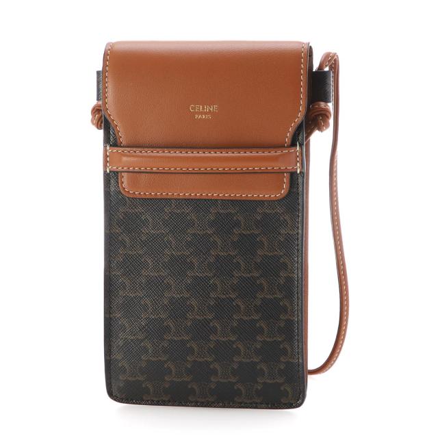 [あす着]セリーヌCELINEスマートフォンポーチレディースTRIOMPHEトリオンフ