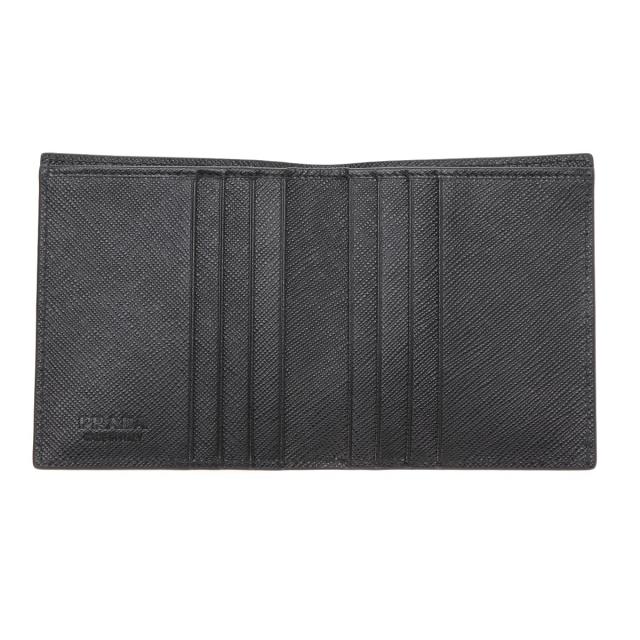 あす着] プラダ PRADA 2つ折り財布 メンズ SAFFIANO METAL 折りたたみ財布