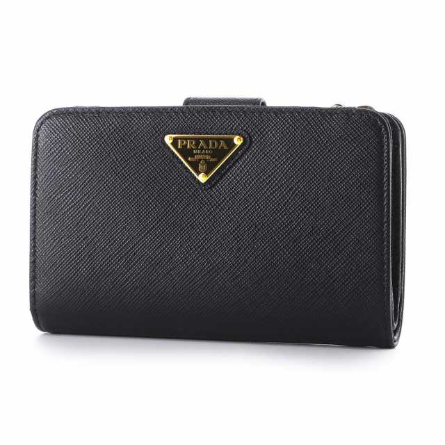 完売】 三角ロゴ＜ブラック サフィアーノ 新品 ショッパー付 PRADA