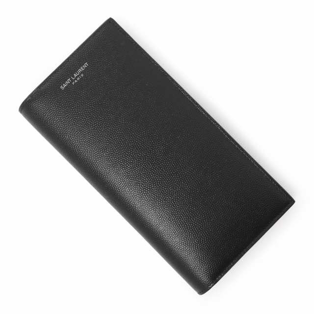 [あす着] サンローラン SAINT LAURENT 長財布 小銭入れ付き メンズ CONTINENTAL WALLET IN GRAIN DE POUDRE LEATHER