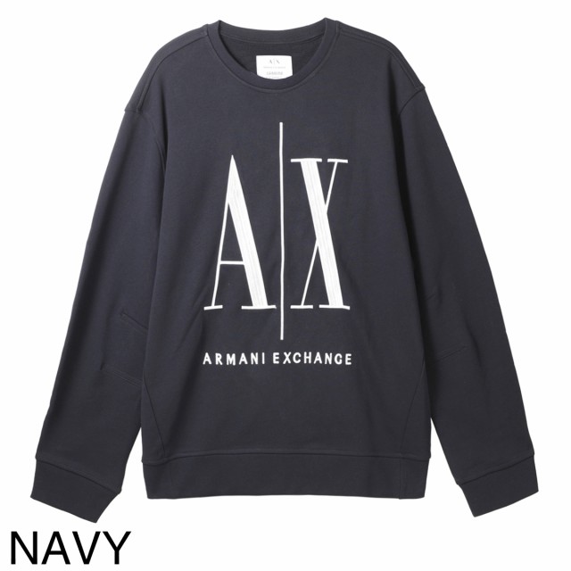 [あす着] アルマーニエクスチェンジ ARMANI EXCHANGE スウェット プルオーバー トレーナー メンズ ICON PERIOD LOGO SWEATSHIRT