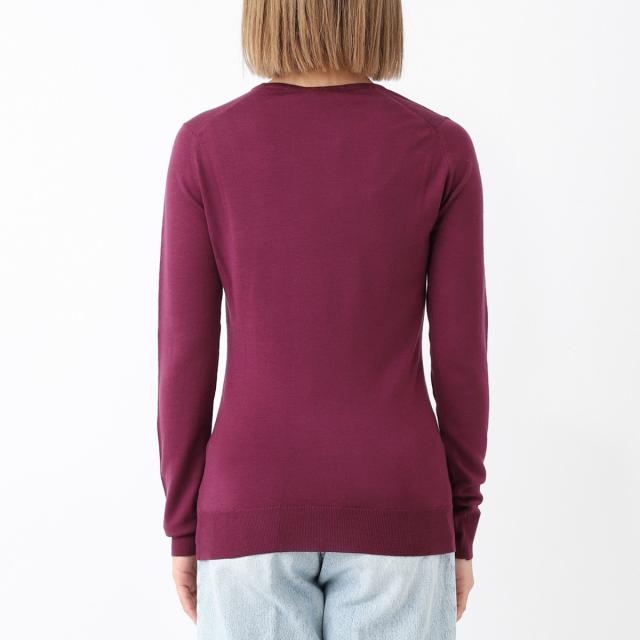 ジョンスメドレー JOHN SMEDLEY クルーネックセーター レディース GERANIUM エクストラファインメリノウール 30ゲージ SLIM FIT_3