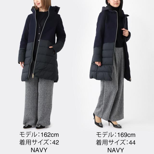 ヘルノ HERNO ダウンコート レディース DIAGONAL WOOL AND NUAGE PARKA