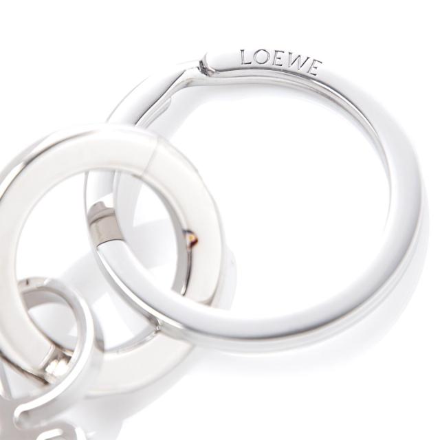 ロエベ LOEWE キーリング バッグチャームシルバーゴールド レディース ANAGRAM_3