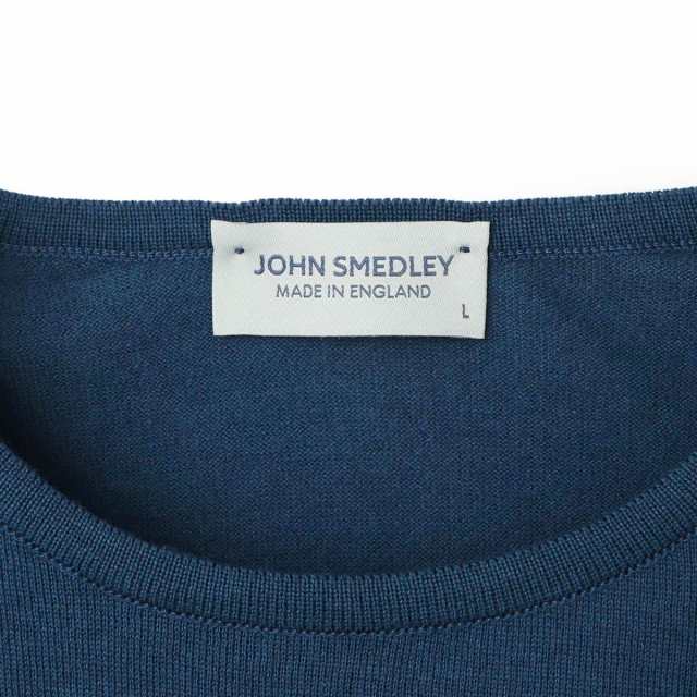 あす着] ジョンスメドレー JOHN SMEDLEY クルーネック半袖ニット ...