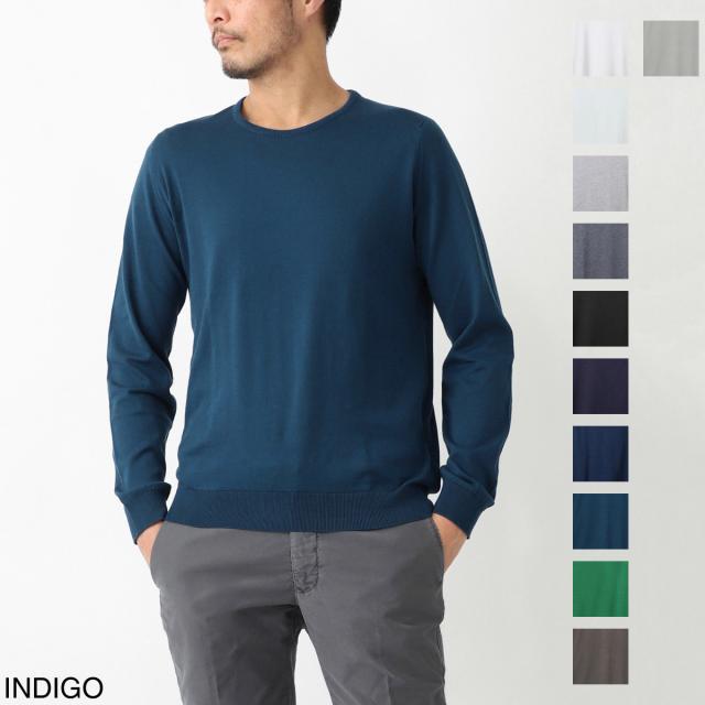 JOHN SMEDLEY BRADWELL 30ゲージ コットン 長袖ニットポロ あす着