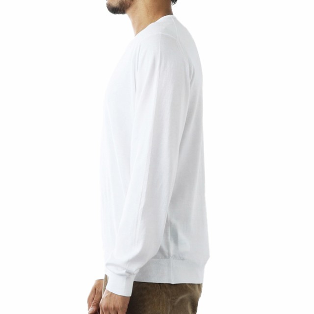 JOHN SMEDLEY ジョンスメドレー クルーネック ニット/HATFIELD シーアイランドコットン 30ゲージ STANDARD FIT メンズ GRANITE