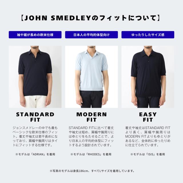 ジョンスメドレー JOHN SMEDLEY クルーネック 半袖ニット メンズ LORCA ロルカ シーアイランドコットン 30ゲージ STANDARD FIT_15