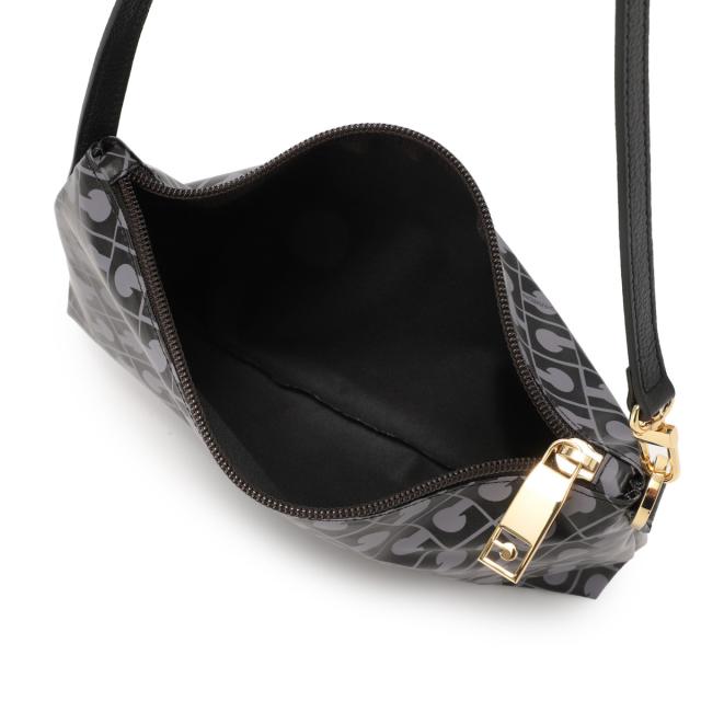 ゲラルディーニ GHERARDINI ショルダーバッグ PVC(塩化ビニール)×レザー ネイビー 美品 バッグ ゲラルディーニ GHERARDINI ショルダーバッグ レディース