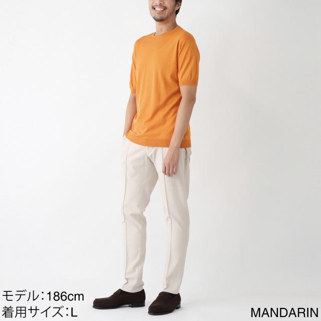 ジョンスメドレー JOHN SMEDLEY クルーネック半袖ニット メンズ BELDEN シーアイランドコットン 30ゲージ STANDARD FIT_2