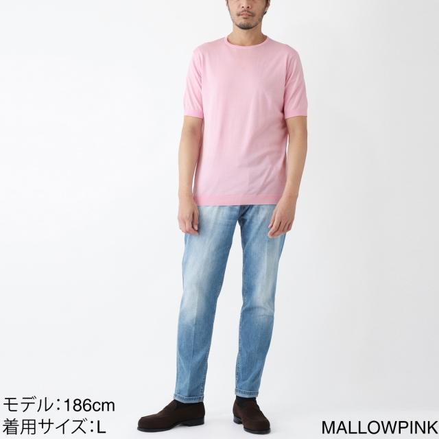 ジョンスメドレー JOHN SMEDLEY クルーネック半袖ニット メンズ BELDEN シーアイランドコットン 30ゲージ STANDARD FIT_3