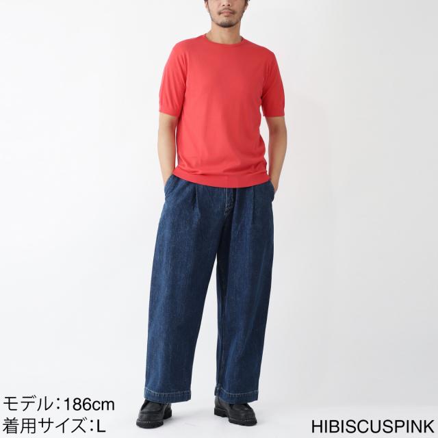ジョンスメドレー JOHN SMEDLEY クルーネック半袖ニット メンズ BELDEN シーアイランドコットン 30ゲージ STANDARD FIT_4