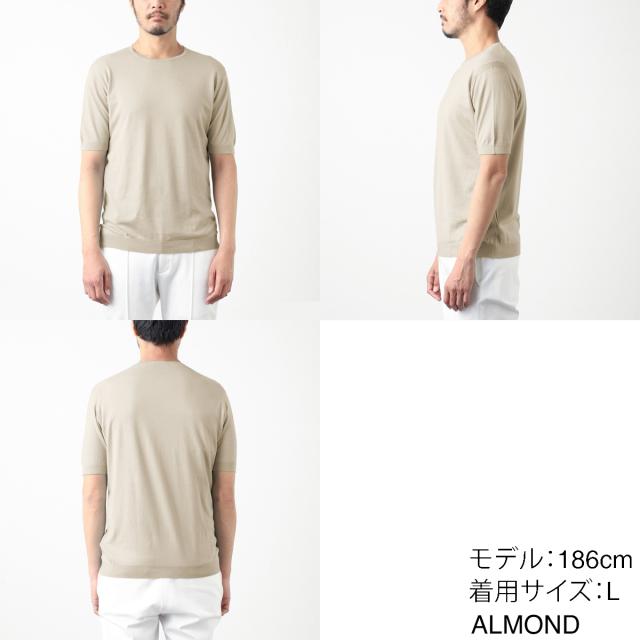 ジョンスメドレー JOHN SMEDLEY クルーネック半袖ニット メンズ BELDEN シーアイランドコットン 30ゲージ STANDARD FIT_6