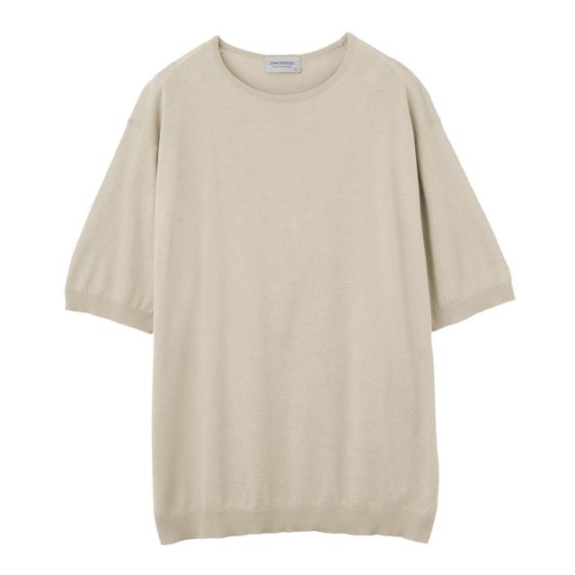 ジョンスメドレー JOHN SMEDLEY クルーネック半袖ニット メンズ BELDEN シーアイランドコットン 30ゲージ STANDARD FIT_7