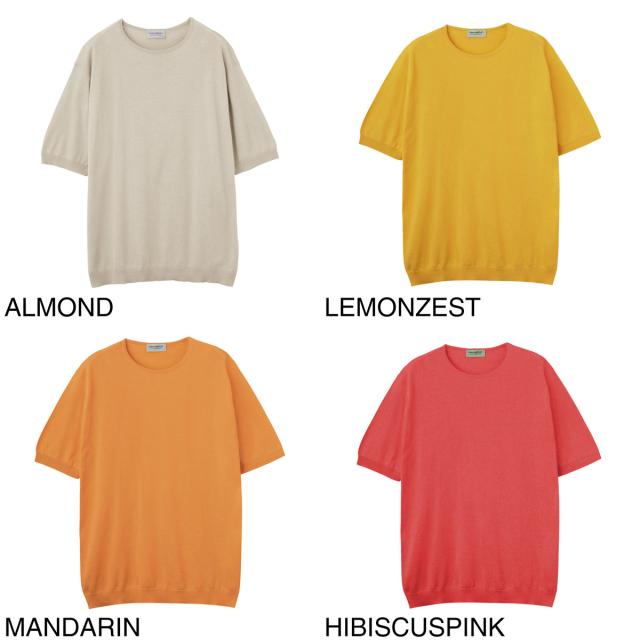 ジョンスメドレー JOHN SMEDLEY クルーネック半袖ニット メンズ BELDEN シーアイランドコットン 30ゲージ STANDARD FIT_13