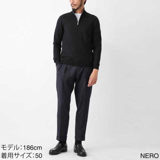 グランサッソ Gran Sasso ハーフジップニット メンズ_5