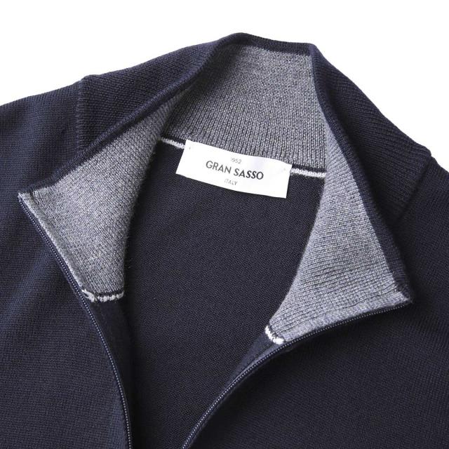 グランサッソ Gran Sasso ハーフジップニット メンズ_8
